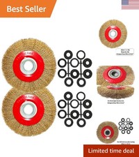 High Performance 8in Bench Wire Wheel with Crimped Steel for Efficient Metalwork