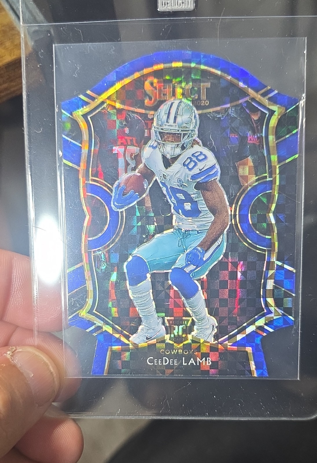 2020 Panini Select - Concourse CeeDee Lamb #57 Blue Prizm Die-Cut (RC)