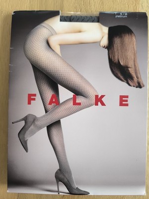 Gemusterte Sexy Strumpfhose Falke 40DEN Gr.S-M Platinum Neu OVP 26 