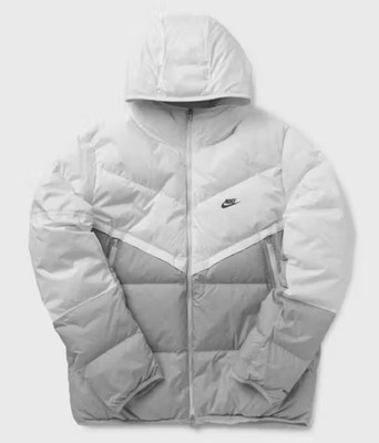 Nike Storm-Fit Windrunner Puffer Jacket White Grey Men s Sz Large DD6795-100 NWT
