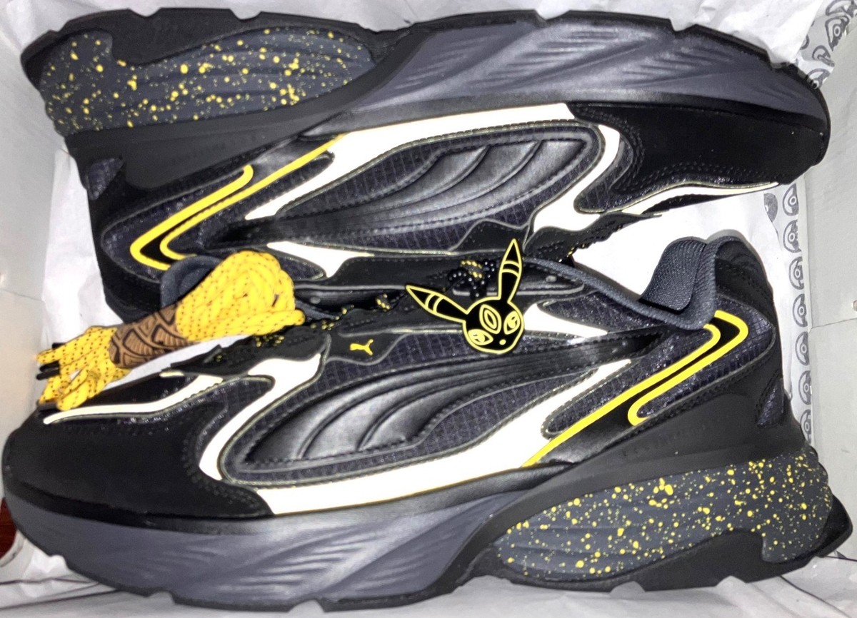 Size 10 Men's - PUMA x Pokemon UMBREON Fade Black Yellow Nitro