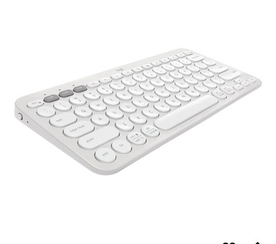 Logitech K380 Wireless Bluetooth Multi-Device Keyboard  (WHITE)