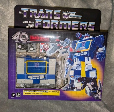 REAL HASBRO Transformers Retro 40th Anniversary Soundwave, Laserbeak & Ravage