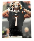 Ja'Marr Chase Signed Cincinnati Bengals Autographed 8x10 photo PIA