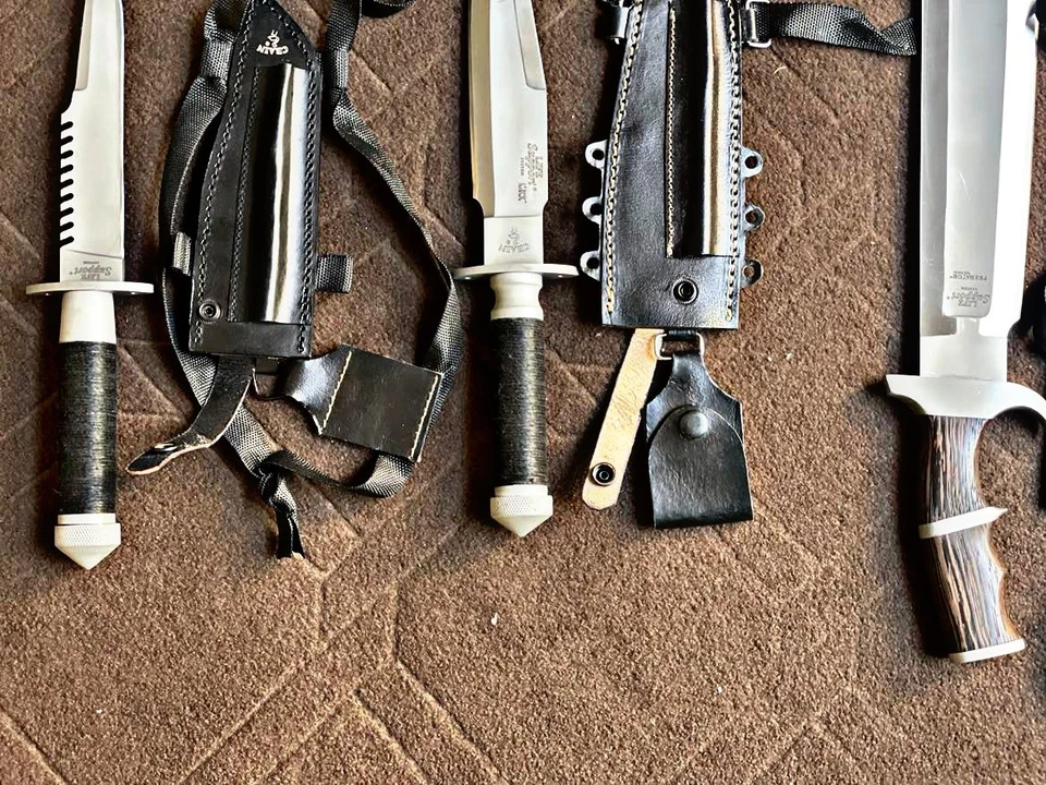 Cuchillo Bowie Arnold Schwarzenegger hecho a mano Jack Crain LLS Hunter & Predator Foto 3 de 4