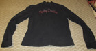 Harley Davidson Women's L Black Red Full Zip Top Shirt Biker Phoenix or Angel — photo 4
