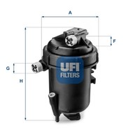 Ufi 55.144.00 Kraftstofffilter FüR Fiat