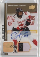 2023 Upper Deck Team Canada Juniors Women's WC /175 Erin Ambrose Patch Auto 2d8