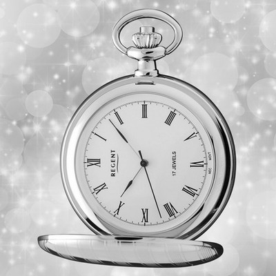 Regent Damen Herrenuhr Elegant Handaufzug Taschenuhr URP018
