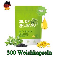 Oreganoöl 300 Weichkapseln Schwarzkümmelöl...