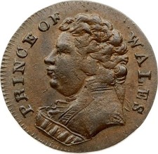 Great Britain Farthing Token ND (1790) Middlesex Wales