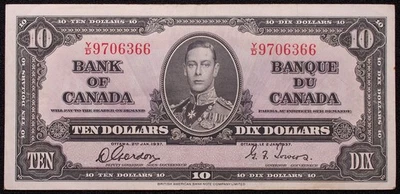 Canada 10 Dollars 1937 - P-61 (N2904-4YF) - BA-M - Image 1 of 2