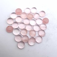 Natural Rose Quartz Cabochon Loose Round Cabs Gemstone Lot 23 Pcs 11 MM 120 CT