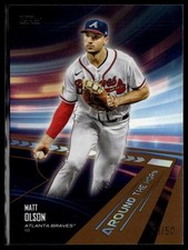 2024 Topps #ATH-9 Matt Olson Around the Horn Gold #/50