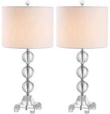 Lighting Collection Fiona Crystal Stacked Ball 24-inch Bedroom Living Room Ho...