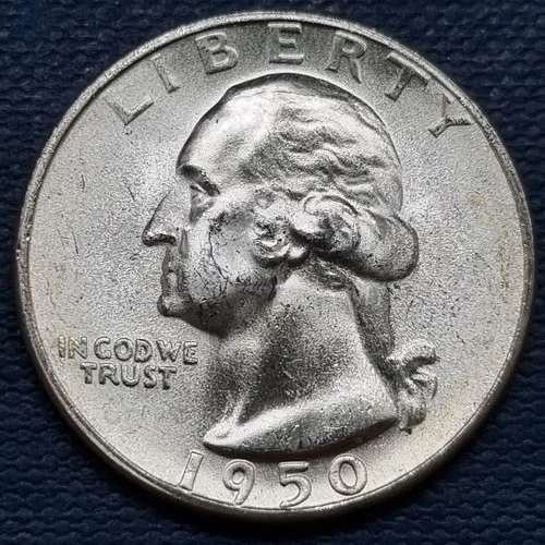 1950 S Washington Quarter 25c Silver BU UNC GEM Brilliant Uncirculated #97355