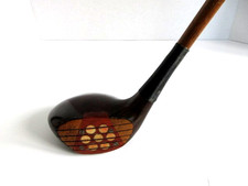 Playable THOS WILSON DRIVER FANCY FACE Hickory Wood Shaft Golf Club 43"