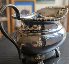 A1 EPNS Polished Silver Viners Of Sheffield Sauce Boat / Gravy Boat Ornate 