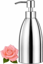 Dish Soap Dispenser for Kitchen,304 Stainless Steel Hand Soap Dispenser