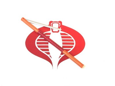 GI Joe Sigma 6 Weapon Razor Ninja Storm Shadow STAFF Original Figure Accessory