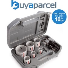 Bosch Pro 9 Piece HSS Bimetal Plumbers Holesaw Set 19mm - 57mm Pilot 2608580803