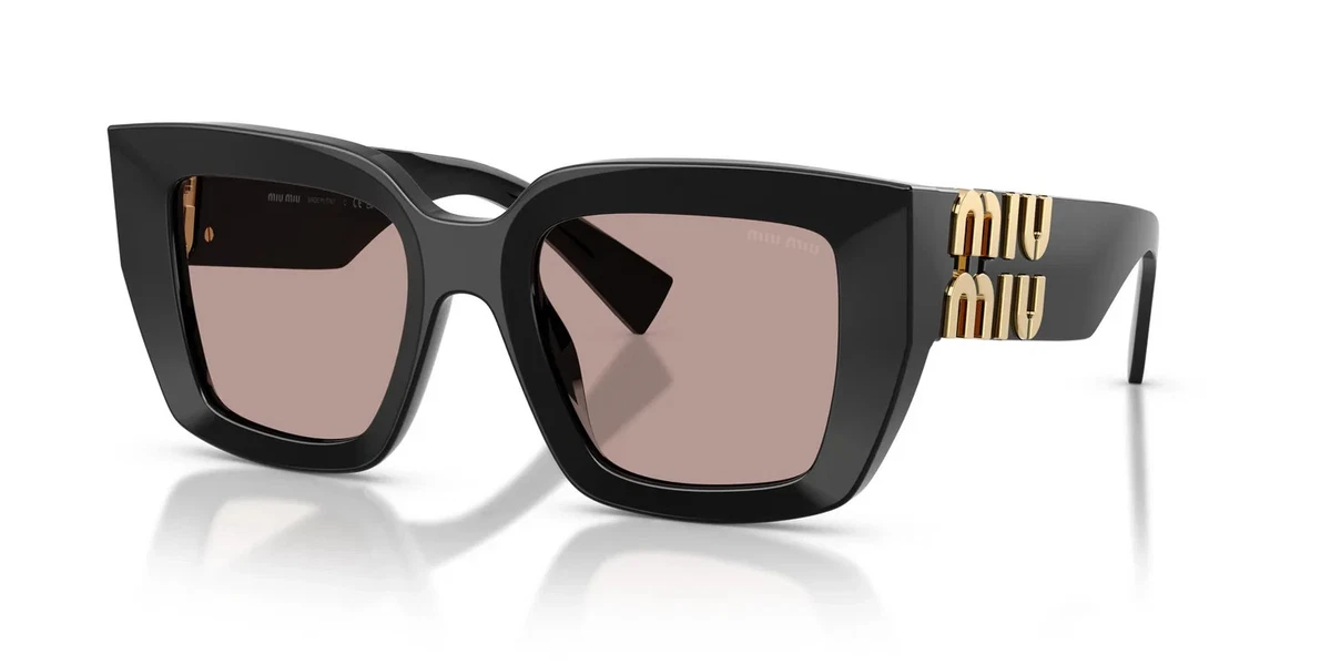 Black Brown Sunglasses Miu Miu for Women for sale | eBay display picture 2