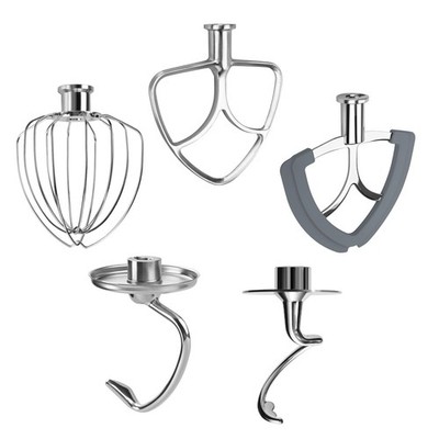 5er Zubehör Set Edelstahl für KitchenAid 4.5-5 Quart Kippkopf-Standmixer