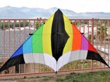 Delta Kite Huge 108" x 55"  RipStop Nylon Material  Carbon Wrap Spars  Line