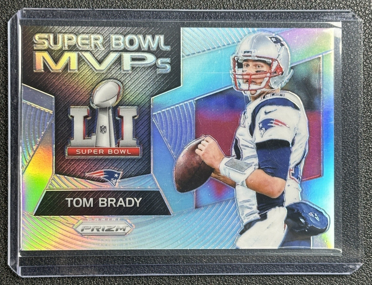 TOM BRADY 2017 PANINI PRIZM #19 SUPER BOWL MVPS SILVER PATRIOTS