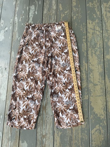 Jane + Delancey Womens Pants Pockets Bohemian Large Elastic Waist Lightweight - Picture 2 of 10