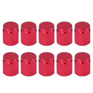 10pcs Hexagon Aluminium Alloy Caps Bike MTB Tyre Air Caps Dust Covers (Random