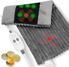 Dowin Far Infrared Heating Pad - Natural Jade Vibrating Massaging Weighted He...