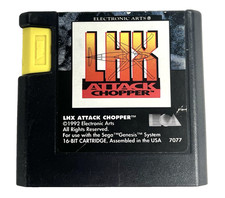LHX Attack Chopper Sega Genesis 1992 Electronic Arts Cartridge Tested