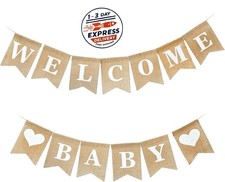 Letrero de bienvenida para beb  - Elegante pancarta de anuncio para ni o y ni a