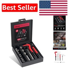 Portable M10X1.25 Helicoil Repair Kit - Complete Solution for Pros & DIYers