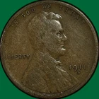 1911-S Lincoln Wheat Cent Fine F Coin #35046
