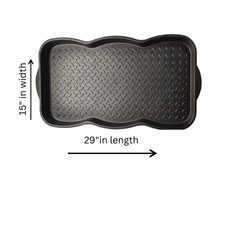 Large All-Weather Shoe Boot Tray Indoor Outdoor Mat Recycled Plastic
