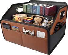Car Organizer - 2025 Upgraded Leather Car Storage Organizer for Front Back Se...