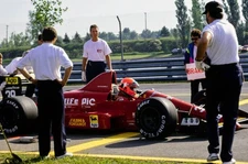 Bruno Giacomelli Life F190 at scrutineering Canadian GP at Circuit- Old Photo