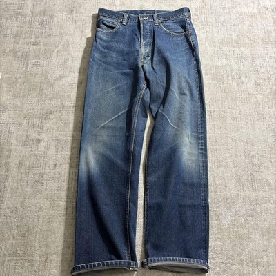 Sugar Cane W32 Selvedge Straight Denim Jeans Blue Made In Japan