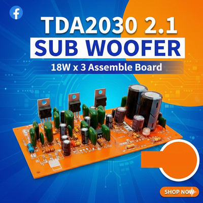 TDA2030 2.1 Subwoofer Amplifier Board Local Made Board