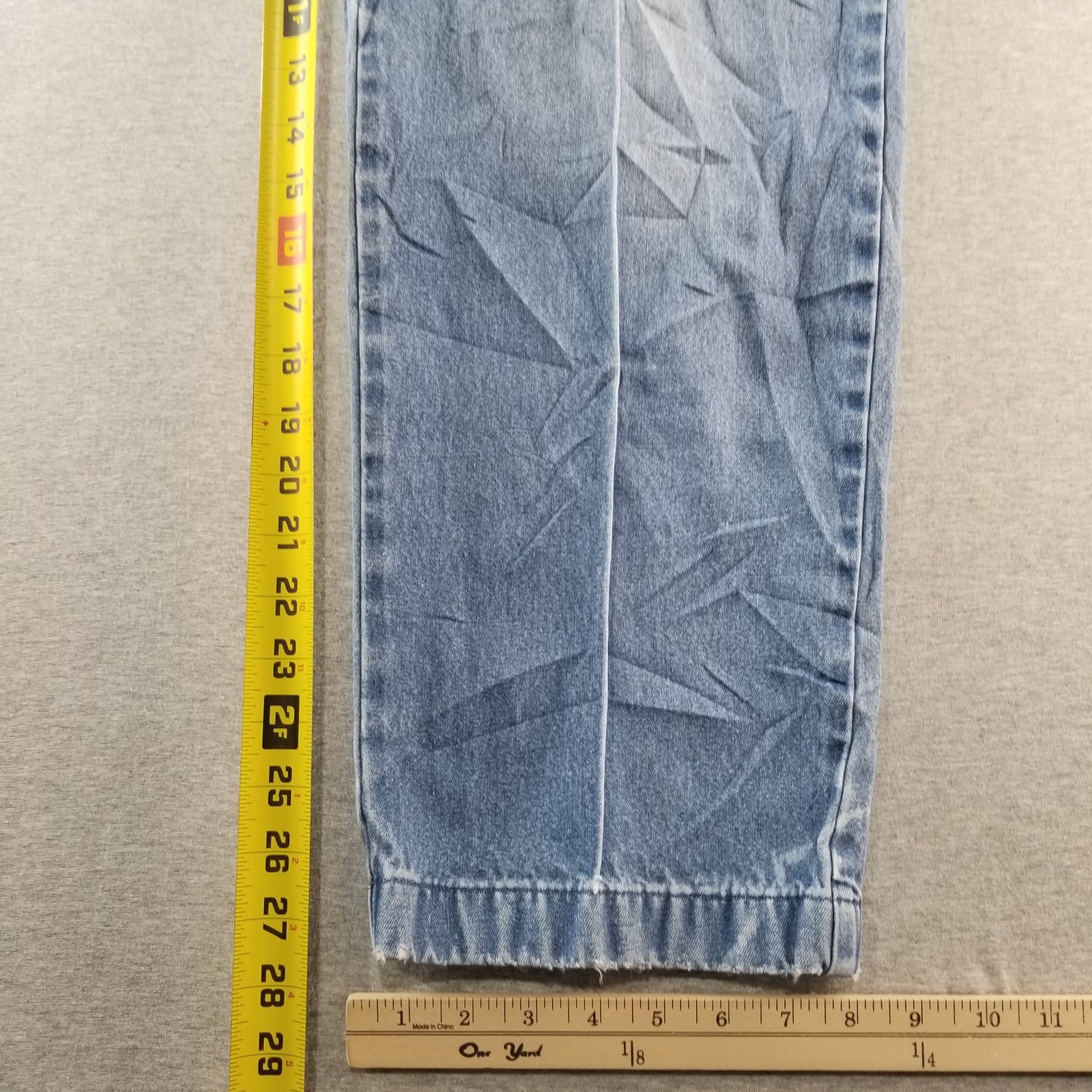 's Sz 36x29 Blue Wash Classic Flat Front Stretch 100% Cotton