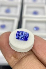 8 Ct Natural Blue Tanzanite Cushion Cut Certified Loose Gemstone