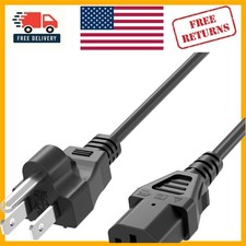 Certified 4ft 3 Prong AC Power Cord for Amplifiers and Electronics - Black