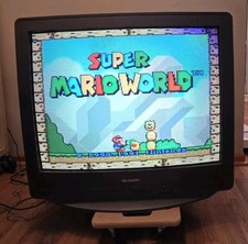 Sharp 32U-S60 32" CRT TV Retro Gaming TV 2x RCA Ports, No Remote