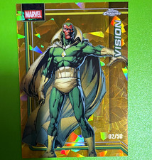 Topps Chrome Marvel Vision 2026 #190 Gold Refractor Serial Numbered 02/50