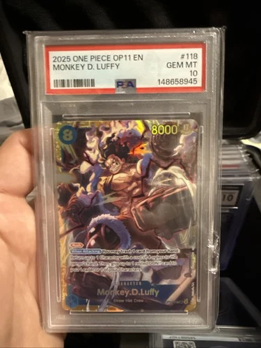 PSA 10 One Piece OP11-118 SEC - Monkey.D.Luffy - EN -Foil-A Fist of Divine Speed