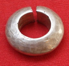 vintage antique collectible tribal old silver ring pendant rajasthan india