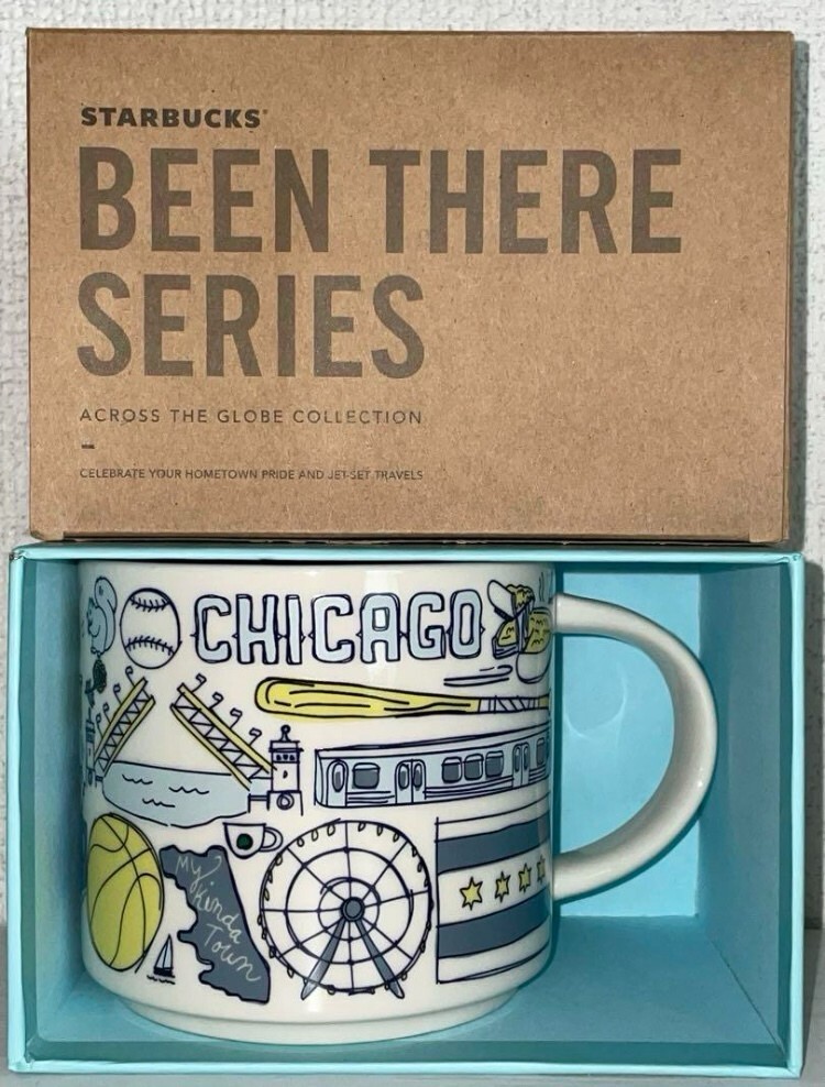 CHICAGO Starbucks coffee Cup Mug 14oz Been There Series NEW
