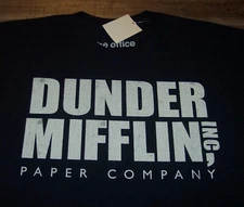 Vintage Style THE OFFICE DUNDER MIFFLIN Paper Company T-Shirt MEDIUM NEW w/ Tag